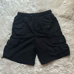 Nova Men Black Cargo Pull On Shorts Size Medium